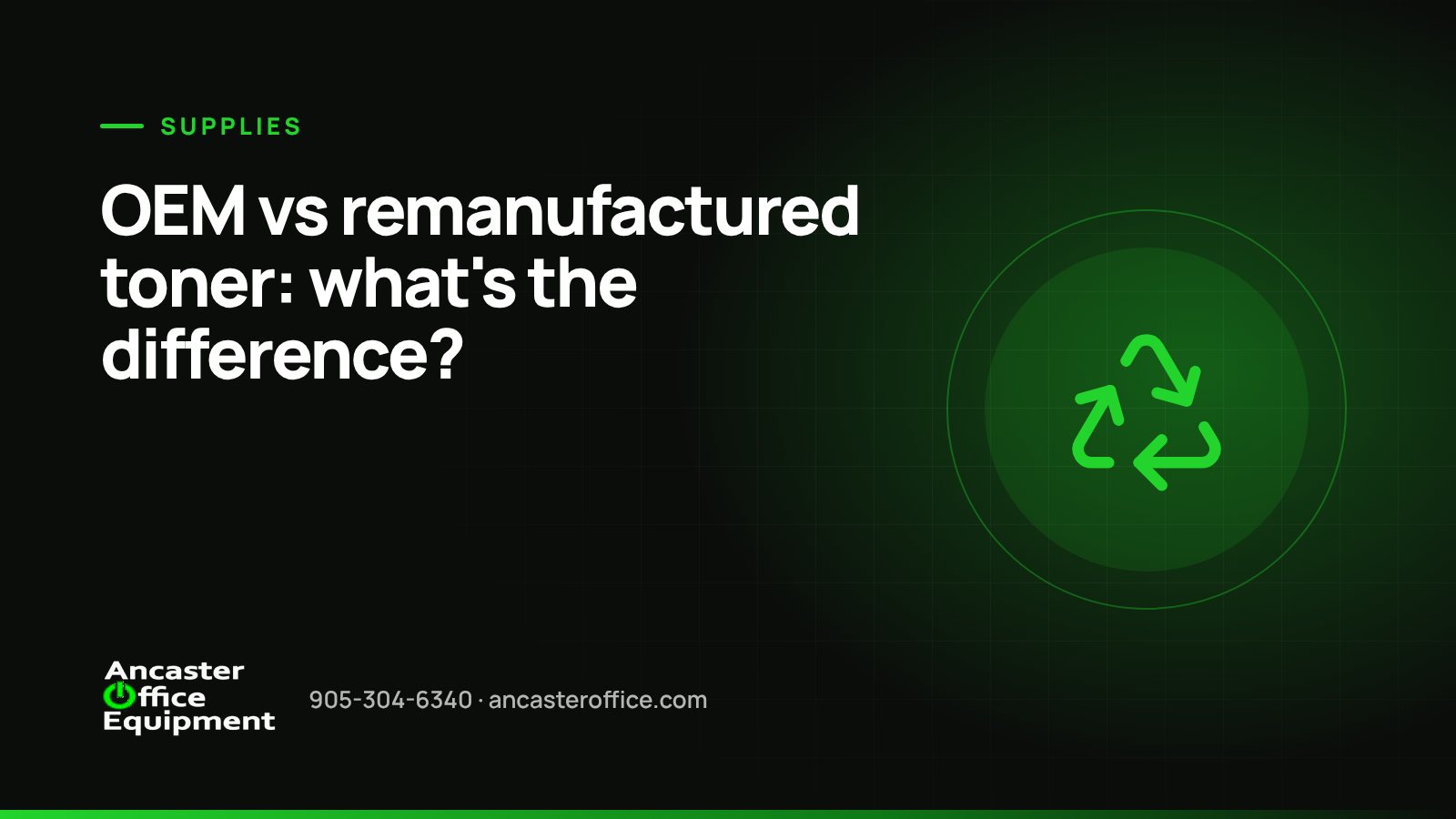 OEM vs remanufactured toner: what’s the difference?