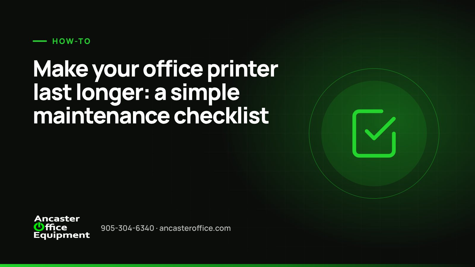 Make your office printer last longer: a simple maintenance checklist