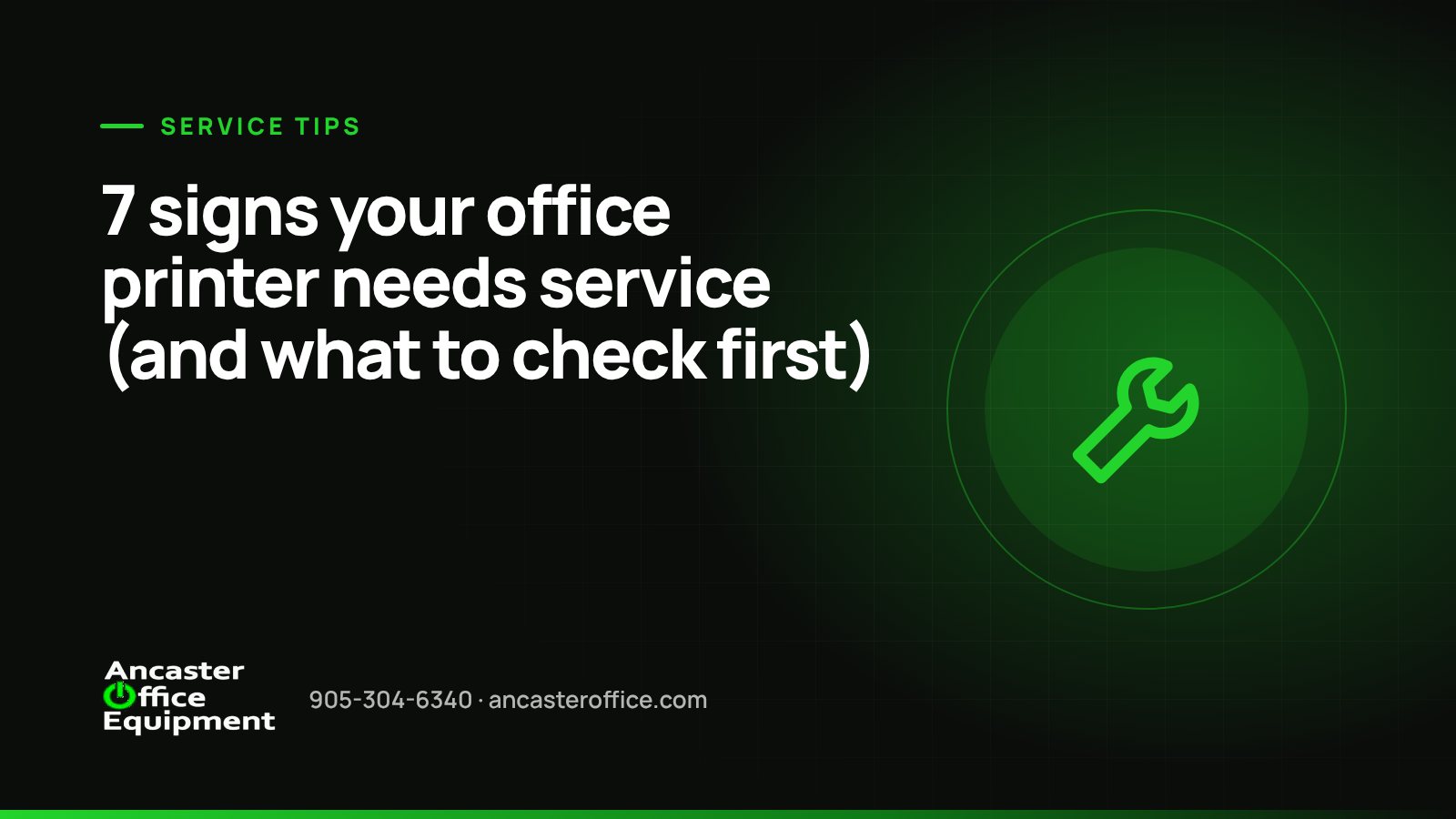 7 signs your office printer needs service (and what to check first)